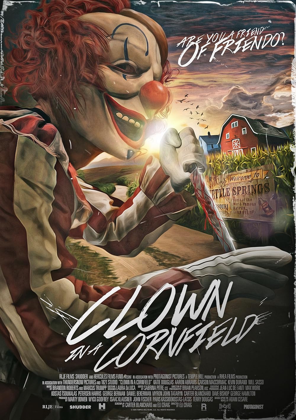 دلقک در مزرعه ذرت