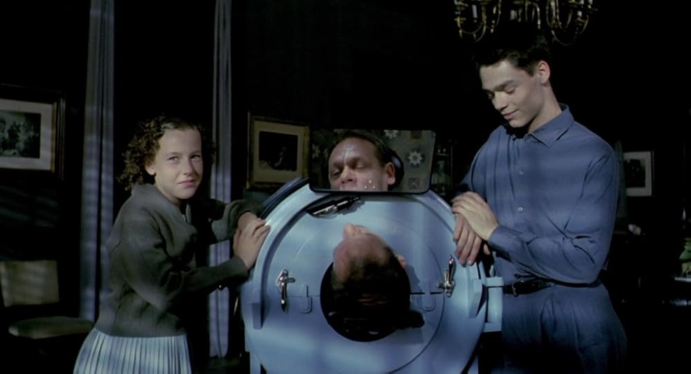 در یک قفسه شیشه ای