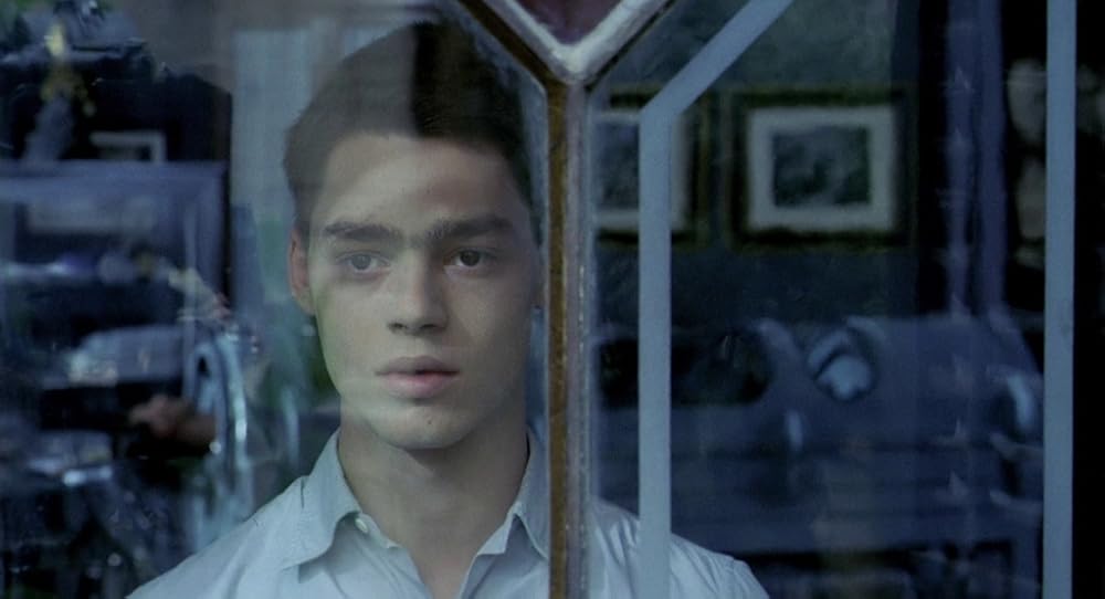 در یک قفسه شیشه ای