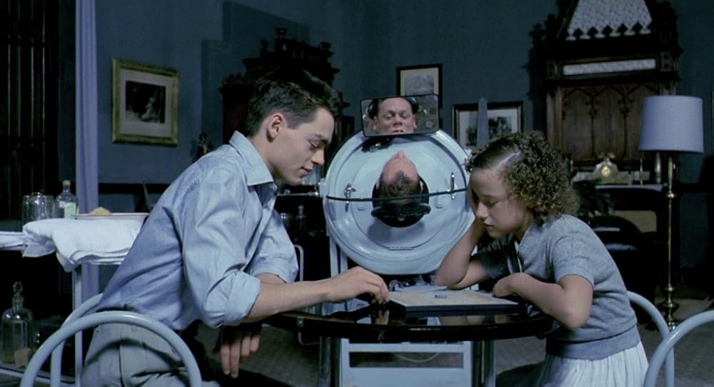 در یک قفسه شیشه ای